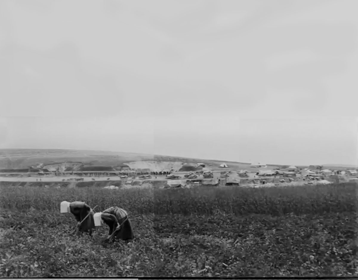 Two Peasant Women in Field in Somme Somme